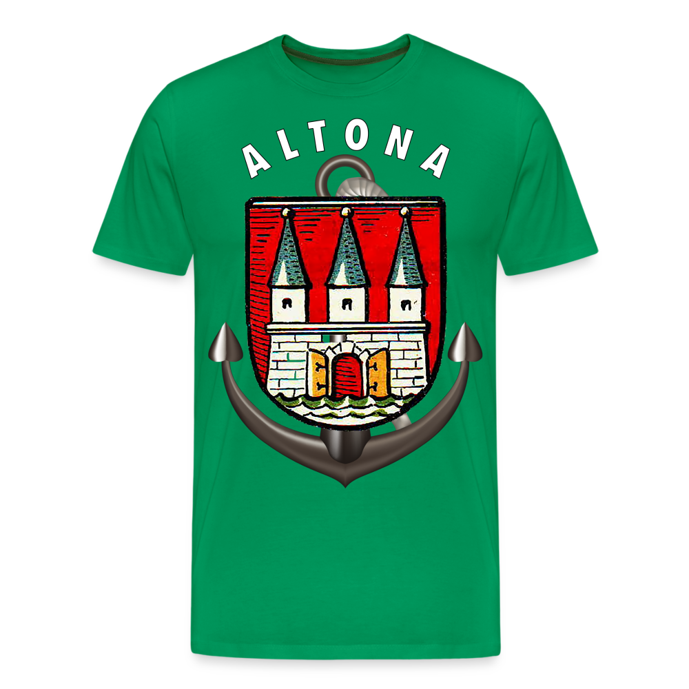 Männer Fashion ALTONA T-Shirt Rundhals Unisex Streetwear - Kelly Green