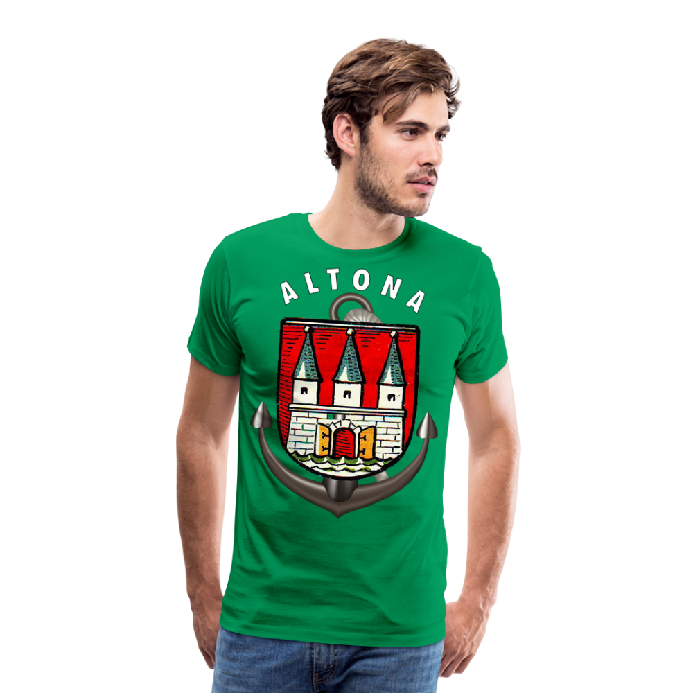 Männer Fashion ALTONA T-Shirt Rundhals Unisex Streetwear - Kelly Green