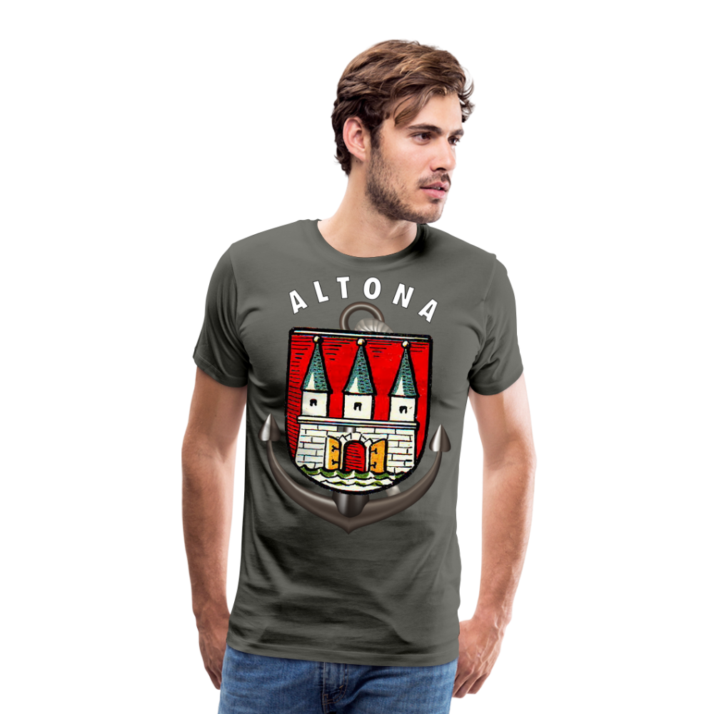 Herren Fashion ALTONA T-Shirt Rundhals Unisex Streetwear - Asphalt