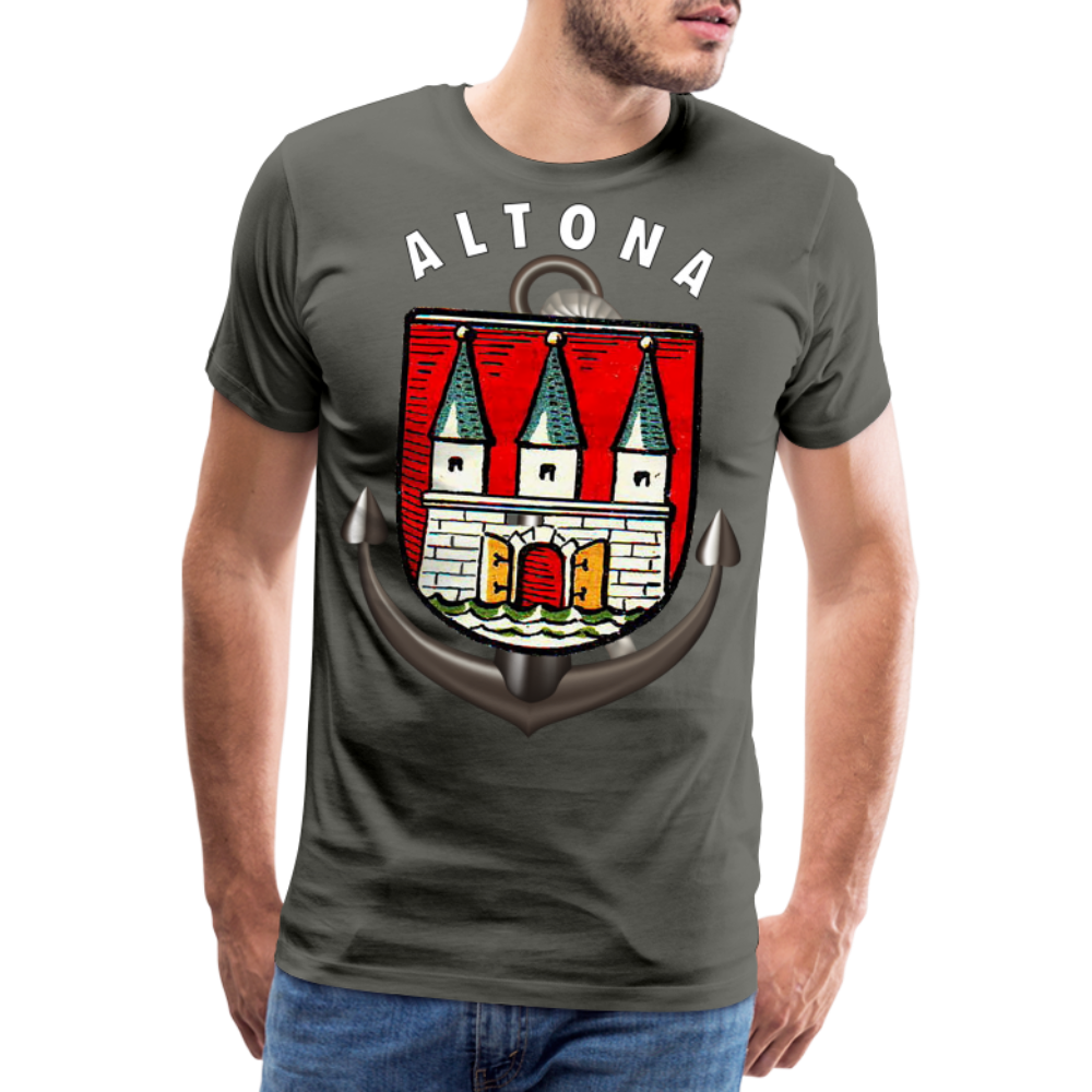 Herren Fashion ALTONA T-Shirt Rundhals Unisex Streetwear - Asphalt