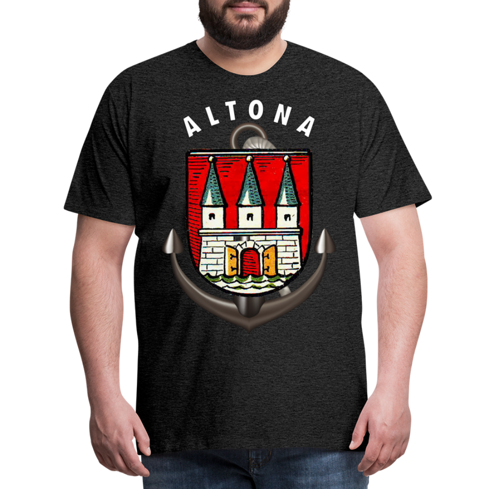 Herren Fashion ALTONA T-Shirt Rundhals Unisex Streetwear - Anthrazit
