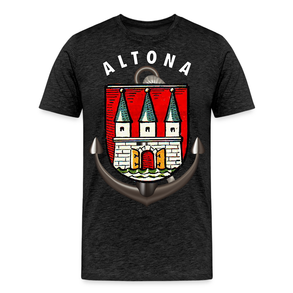 Herren Fashion ALTONA T-Shirt Rundhals Unisex Streetwear - Anthrazit