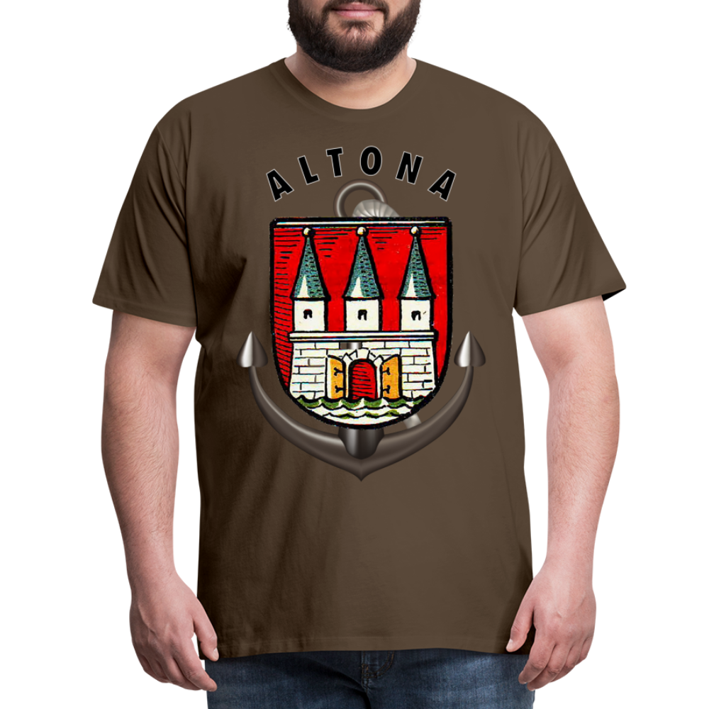 Männer Fashion ALTONA T-Shirt Rundhals Unisex Streetwear - Edelbraun