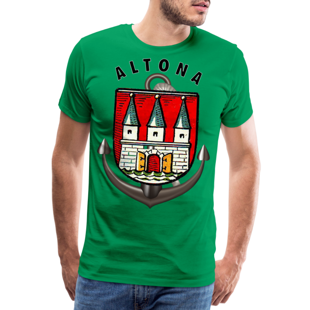 Männer Fashion ALTONA T-Shirt Rundhals Unisex Streetwear - Kelly Green