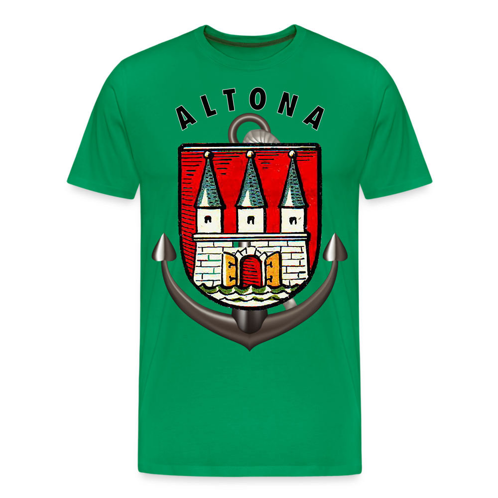 Männer Fashion ALTONA T-Shirt Rundhals Unisex Streetwear - Kelly Green