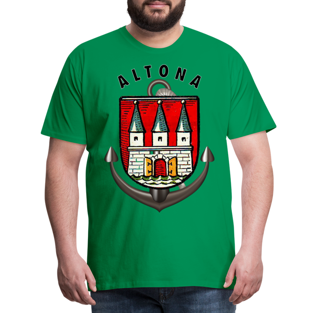 Männer Fashion ALTONA T-Shirt Rundhals Unisex Streetwear - Kelly Green