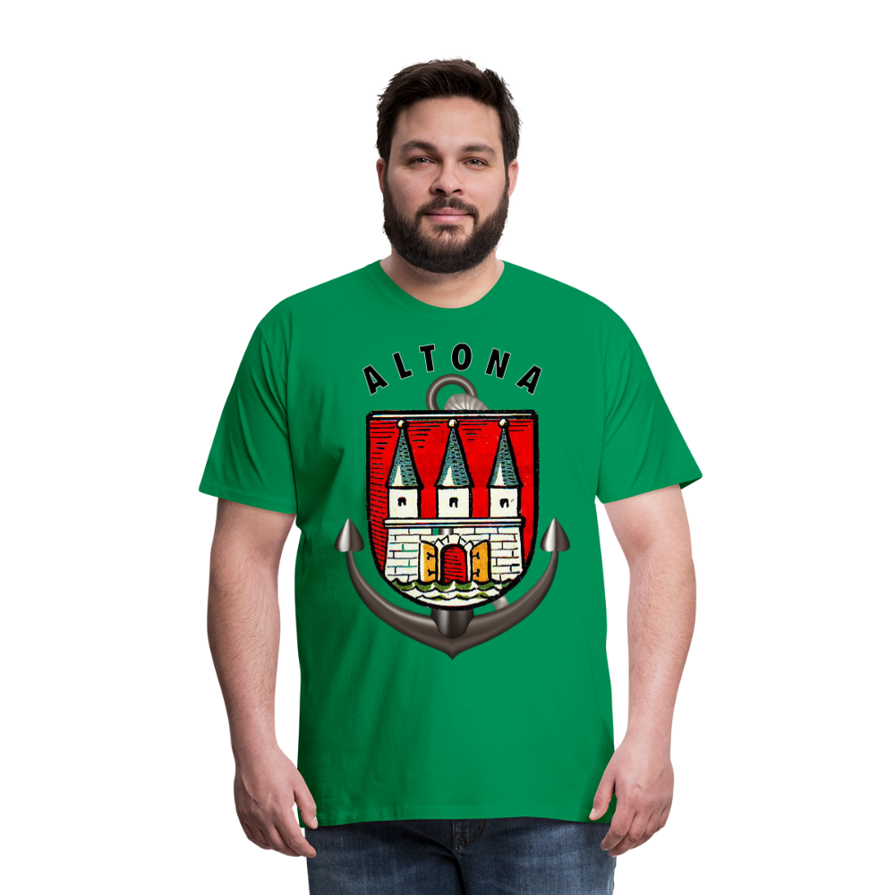 Männer Fashion ALTONA T-Shirt Rundhals Unisex Streetwear - Kelly Green