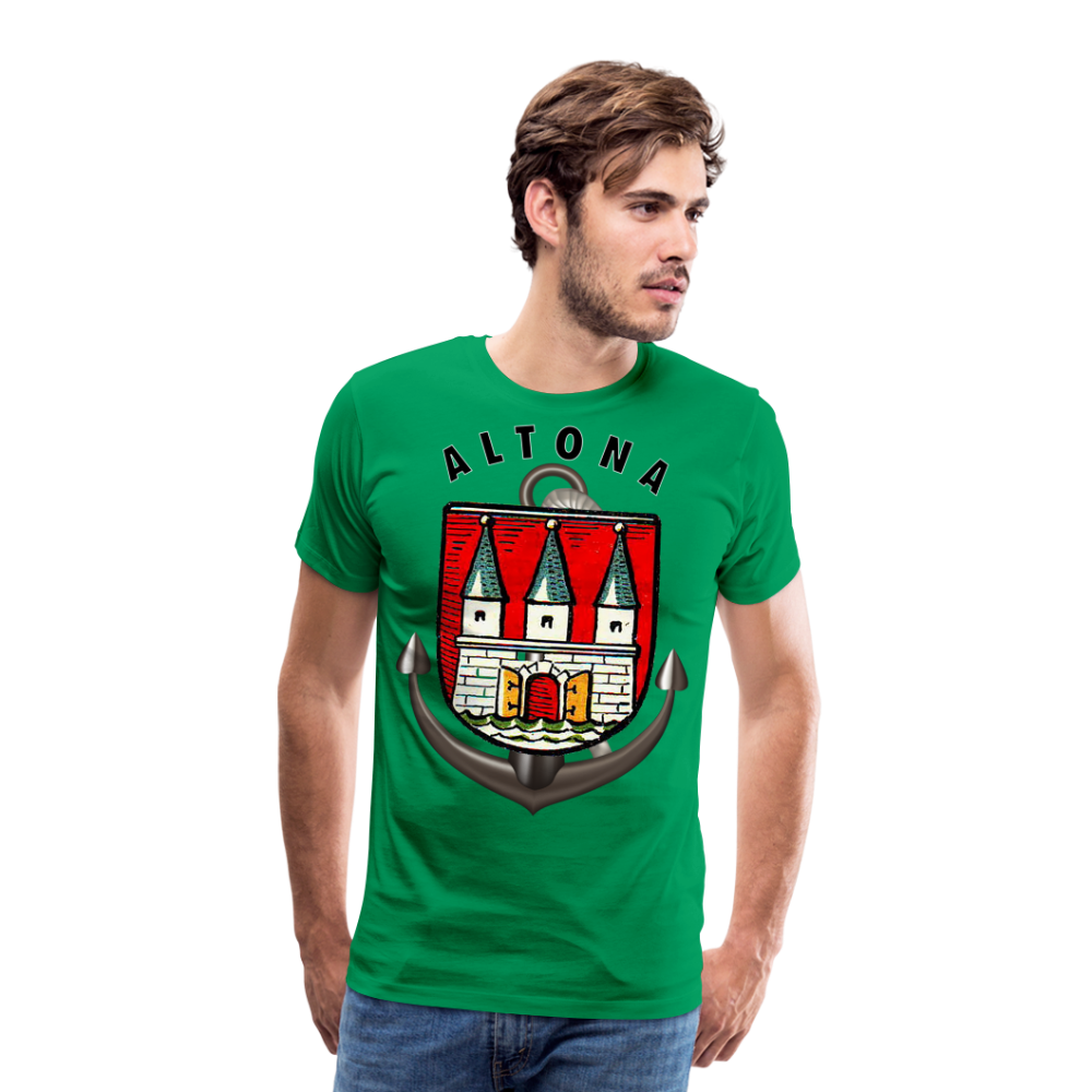 Männer Fashion ALTONA T-Shirt Rundhals Unisex Streetwear - Kelly Green