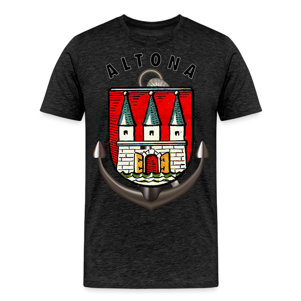 Männer Fashion ALTONA T-Shirt Rundhals Unisex Streetwear - Anthrazit