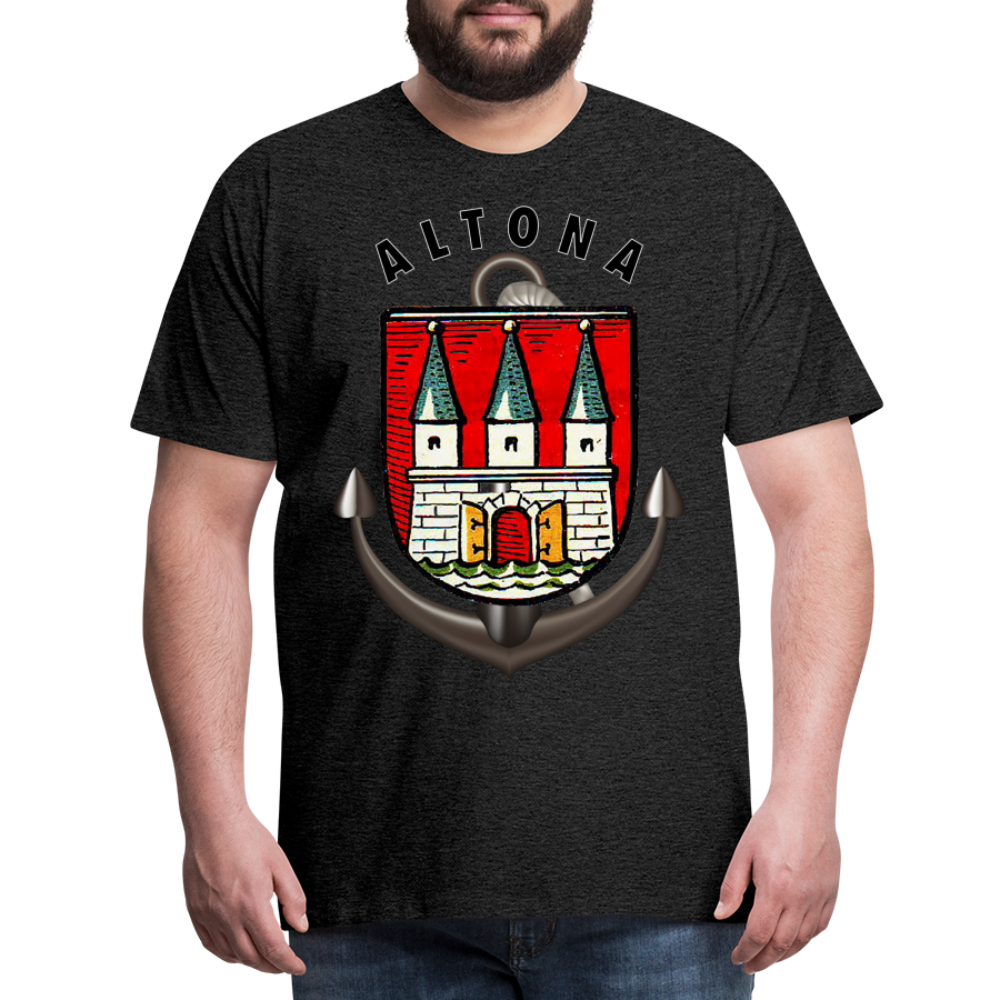 Männer Fashion ALTONA T-Shirt Rundhals Unisex Streetwear - Anthrazit