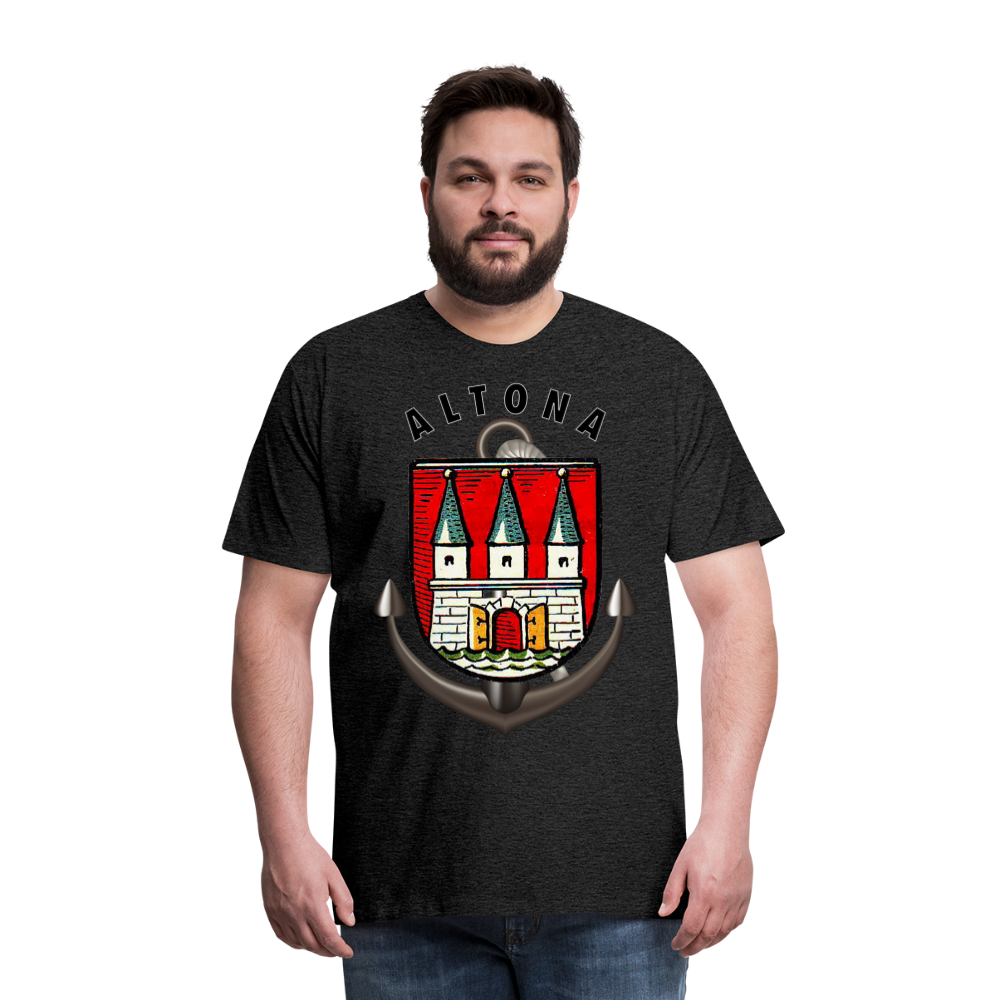 Männer Fashion ALTONA T-Shirt Rundhals Unisex Streetwear - Anthrazit