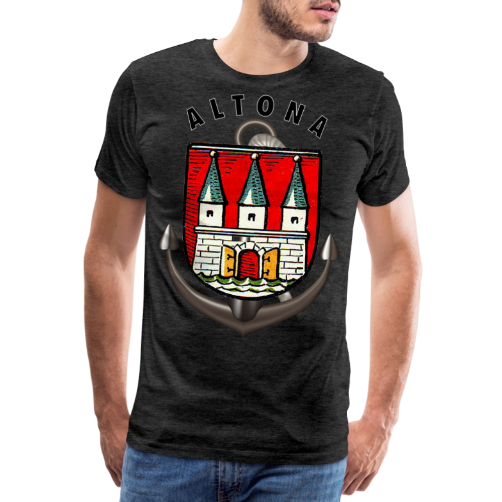 Männer Fashion ALTONA T-Shirt Rundhals Unisex Streetwear - Anthrazit