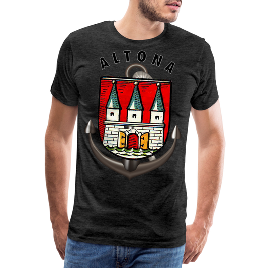 Männer Fashion ALTONA T-Shirt Rundhals Unisex Streetwear - Anthrazit