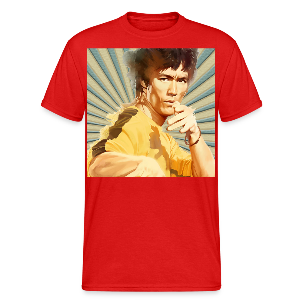 Unisex T-Shirt Streetwear Fashion Kung Fu Martial arts Bruce Lee - Rot