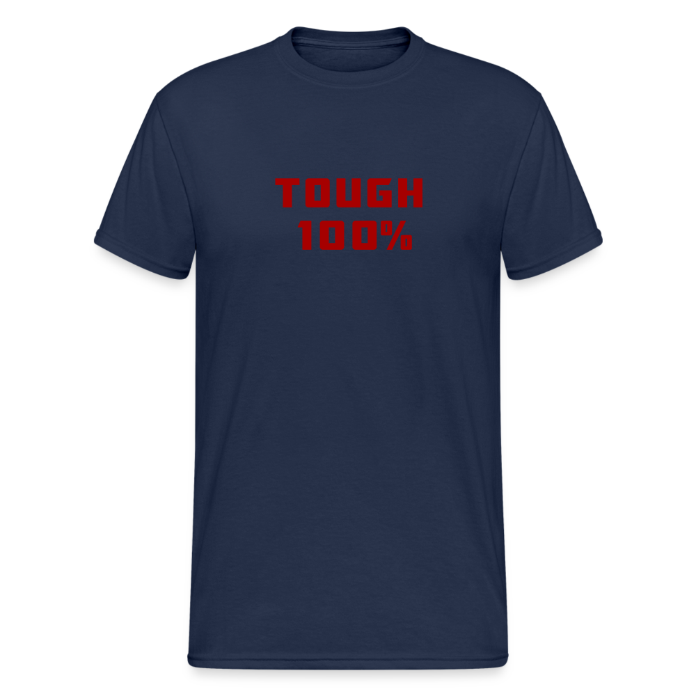Fashion Herren Tough 100% Heavy T-Shirt Rundhals Unisex Streetwear - Navy