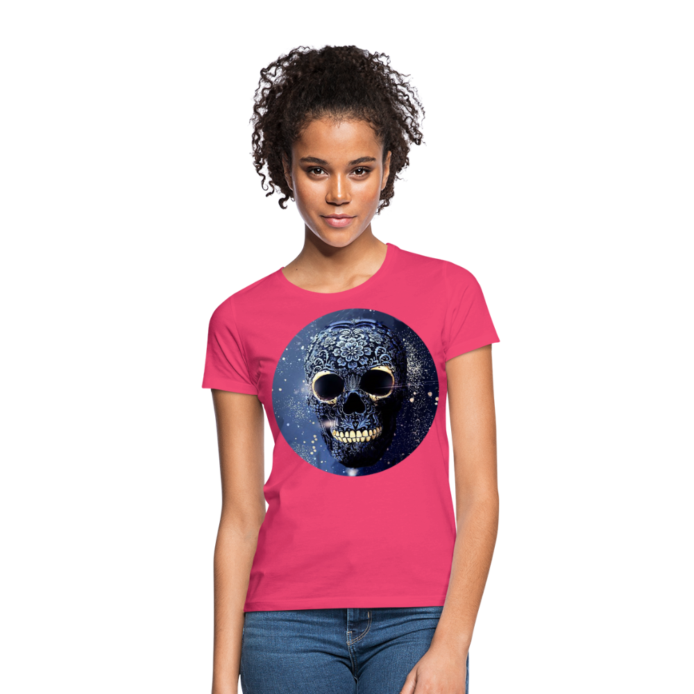 T-Shirt Damen Oberteil Frauen kurzarm Tshirt Baumwolle Rundhals Top Streetwear - Azalea