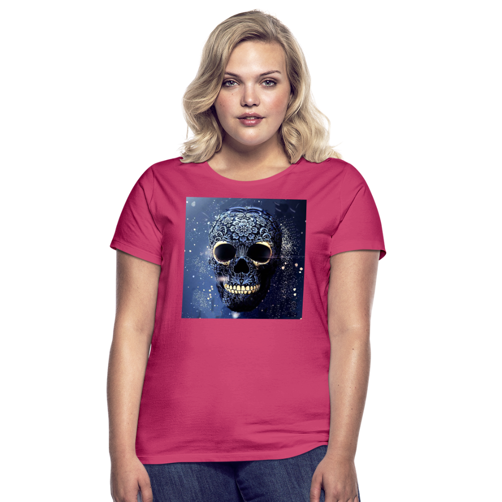 T-Shirt Damen Oberteil Frauen kurzarm Tshirt Baumwolle Rundhals Top Streetwear - Azalea