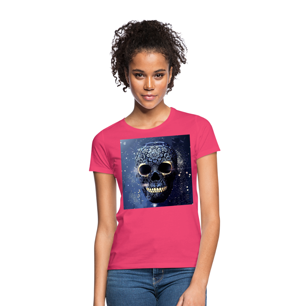 T-Shirt Damen Oberteil Frauen kurzarm Tshirt Baumwolle Rundhals Top Streetwear - Azalea