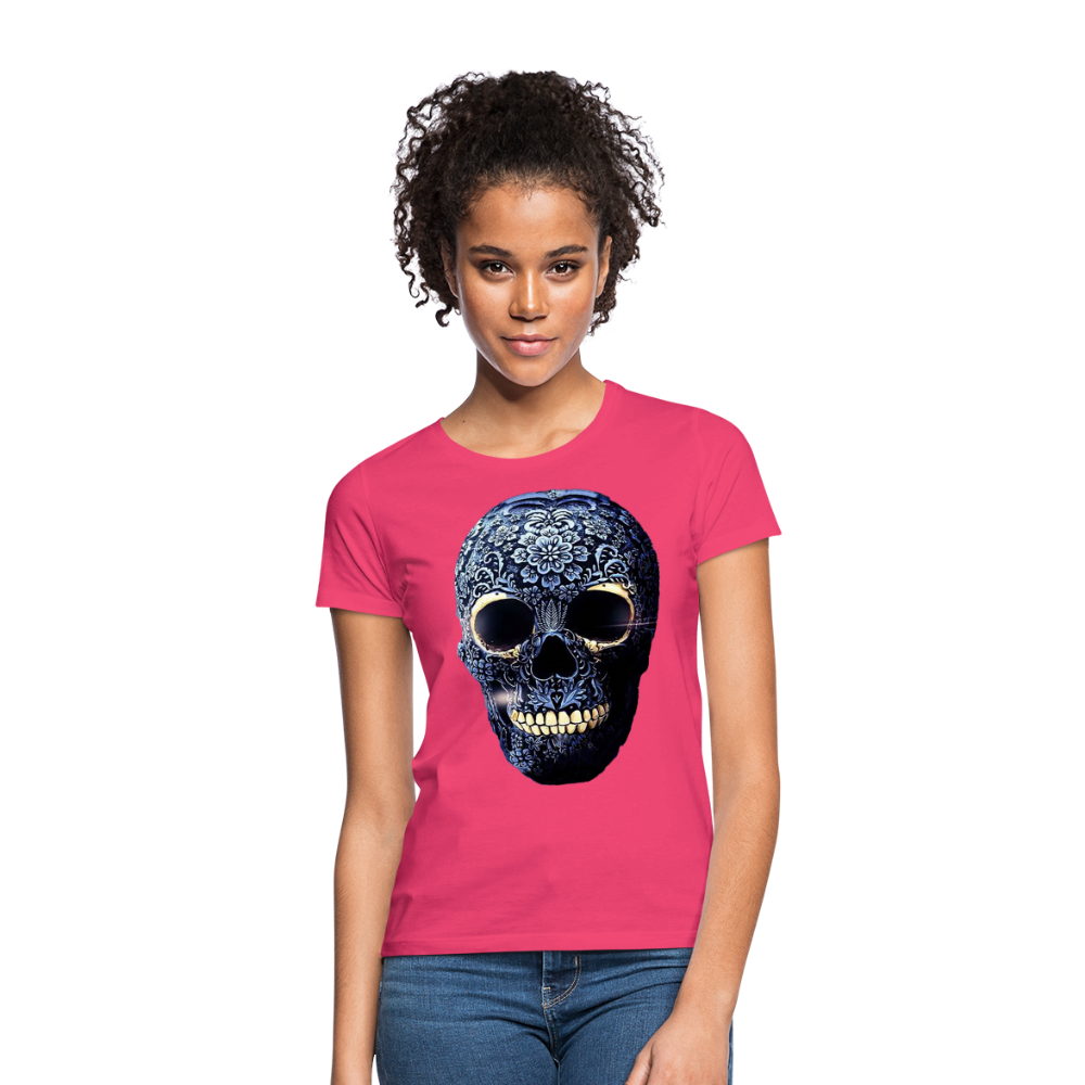 T-Shirt Damen Oberteil Frauen kurzarm Tshirt Baumwolle Rundhals Top Streetwear - Azalea