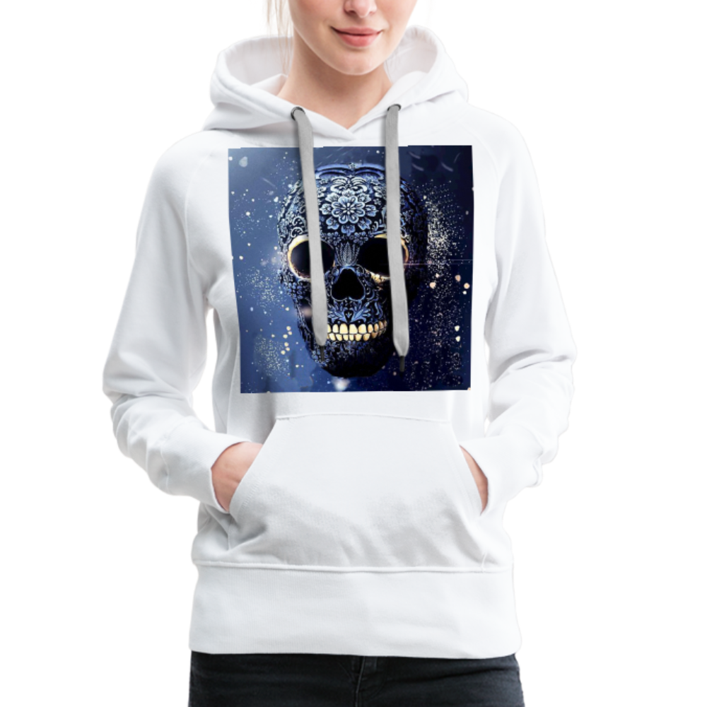 Kapuzenpullover Sweatjacke Sweatshirt Hoodie Pulli Basic Damen Kapuze - weiß