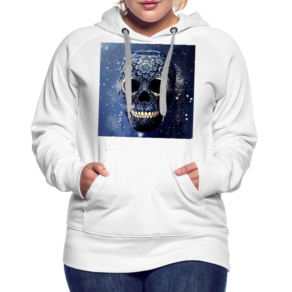 Kapuzenpullover Sweatjacke Sweatshirt Hoodie Pulli Basic Damen Kapuze - weiß