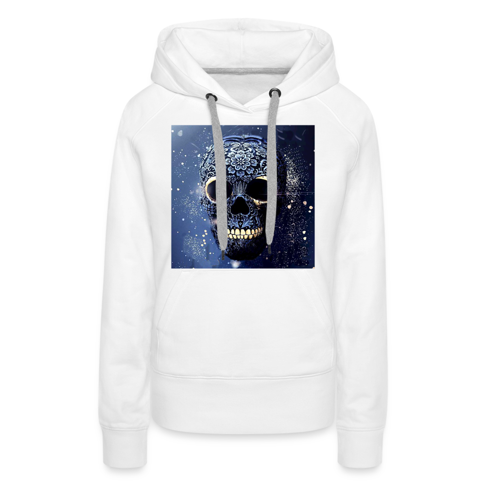 Kapuzenpullover Sweatjacke Sweatshirt Hoodie Pulli Basic Damen Kapuze - weiß
