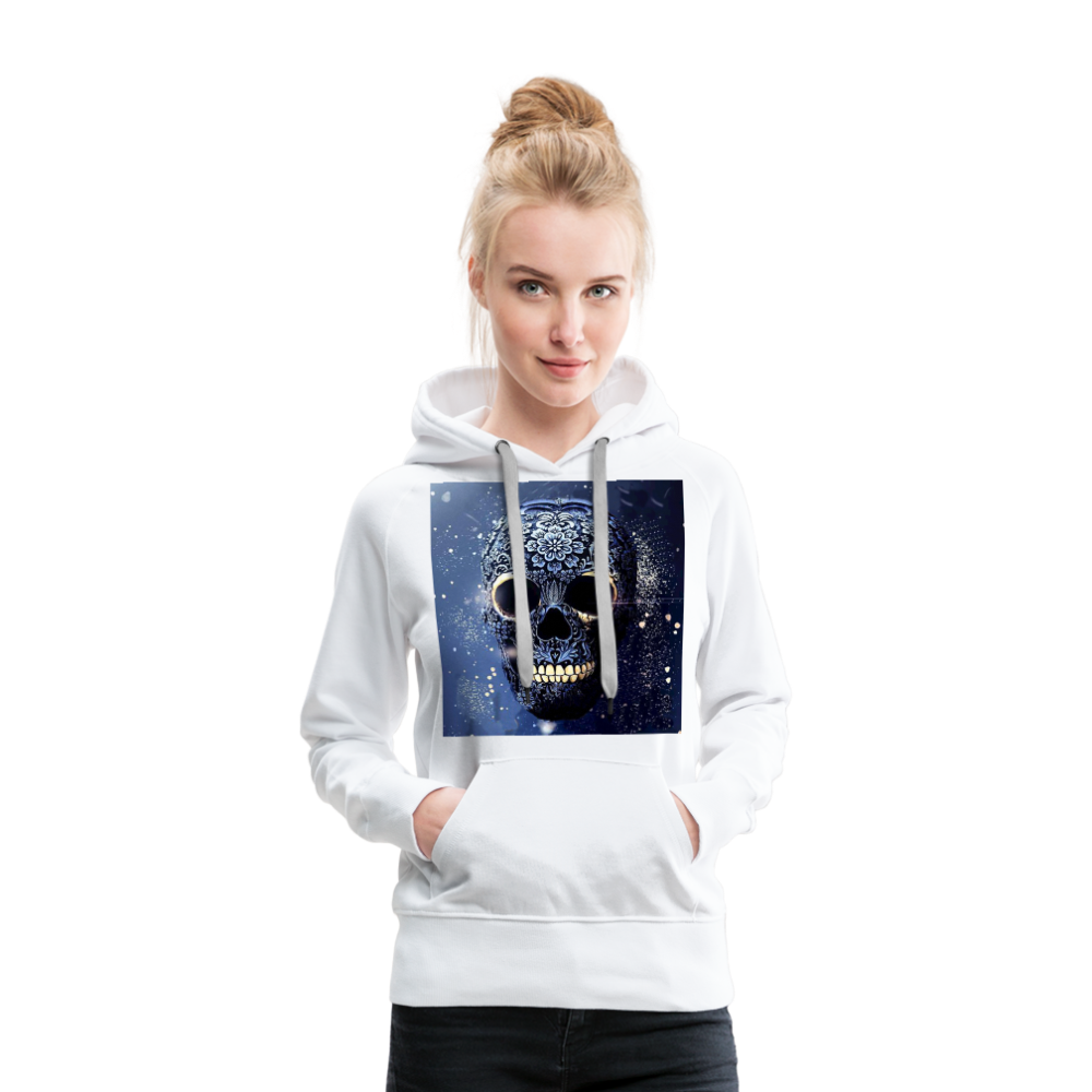 Kapuzenpullover Sweatjacke Sweatshirt Hoodie Pulli Basic Damen Kapuze - weiß