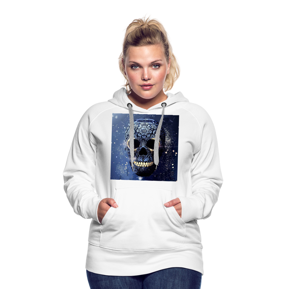 Kapuzenpullover Sweatjacke Sweatshirt Hoodie Pulli Basic Damen Kapuze - weiß