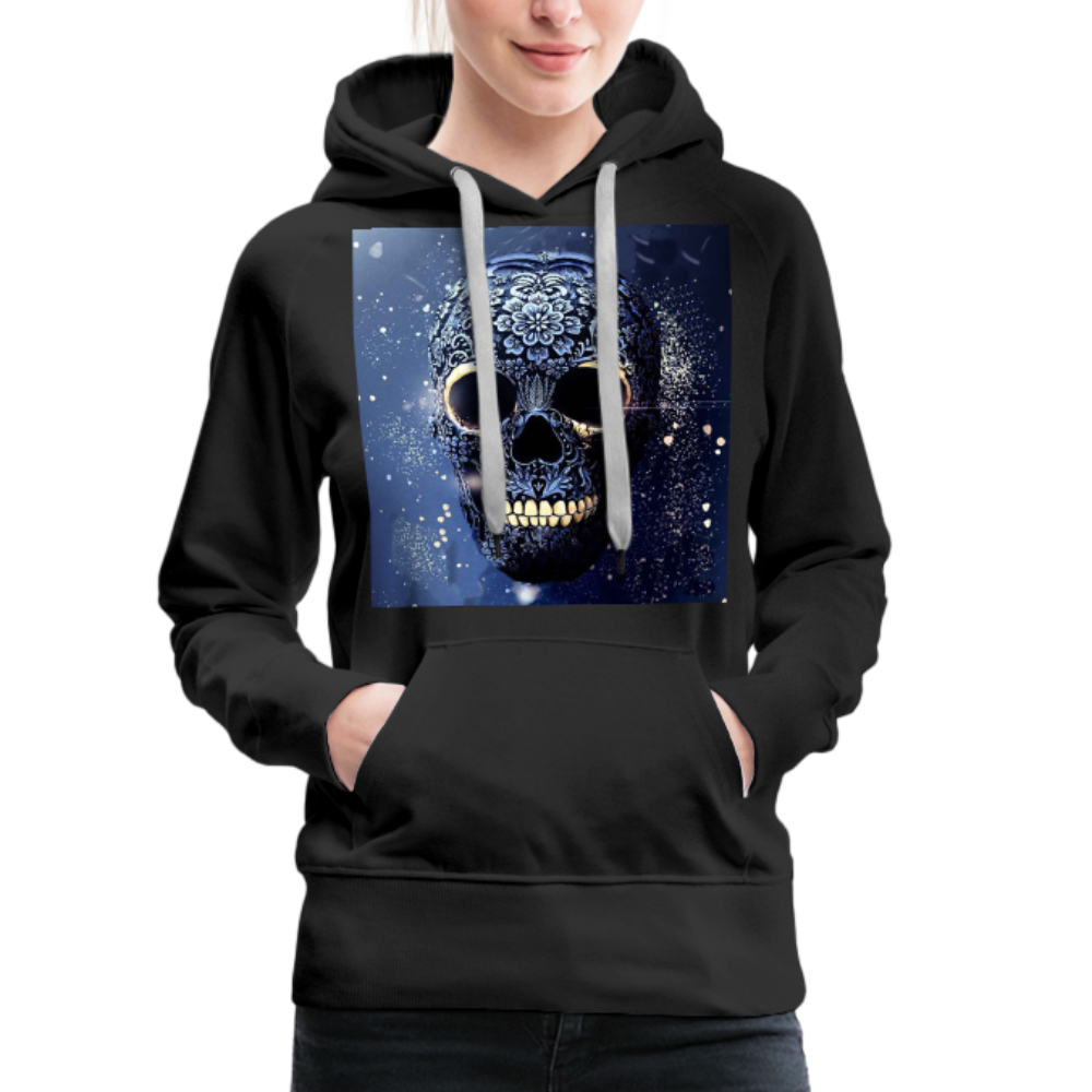 Kapuzenpullover Sweatjacke Sweatshirt Hoodie Pulli Basic Damen Kapuze - Schwarz