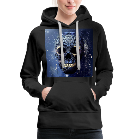 Kapuzenpullover Sweatjacke Sweatshirt Hoodie Pulli Basic Damen Kapuze - Schwarz