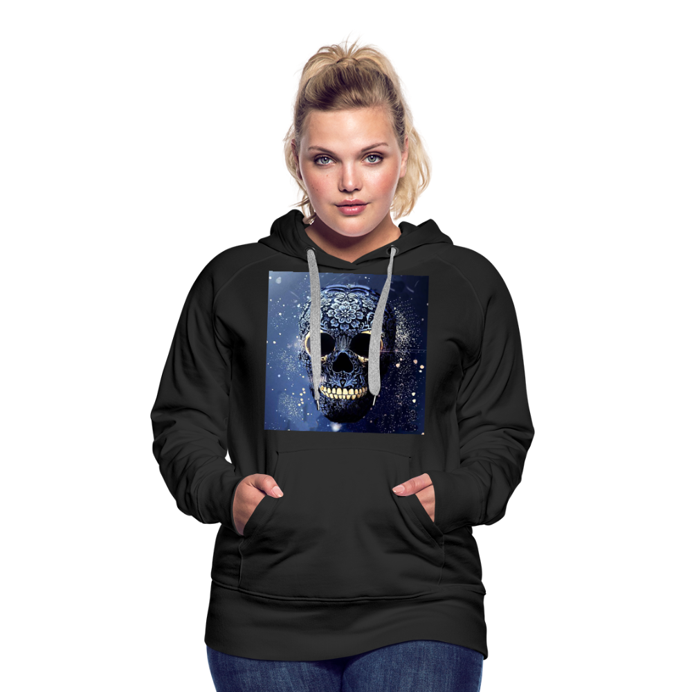 Kapuzenpullover Sweatjacke Sweatshirt Hoodie Pulli Basic Damen Kapuze - Schwarz