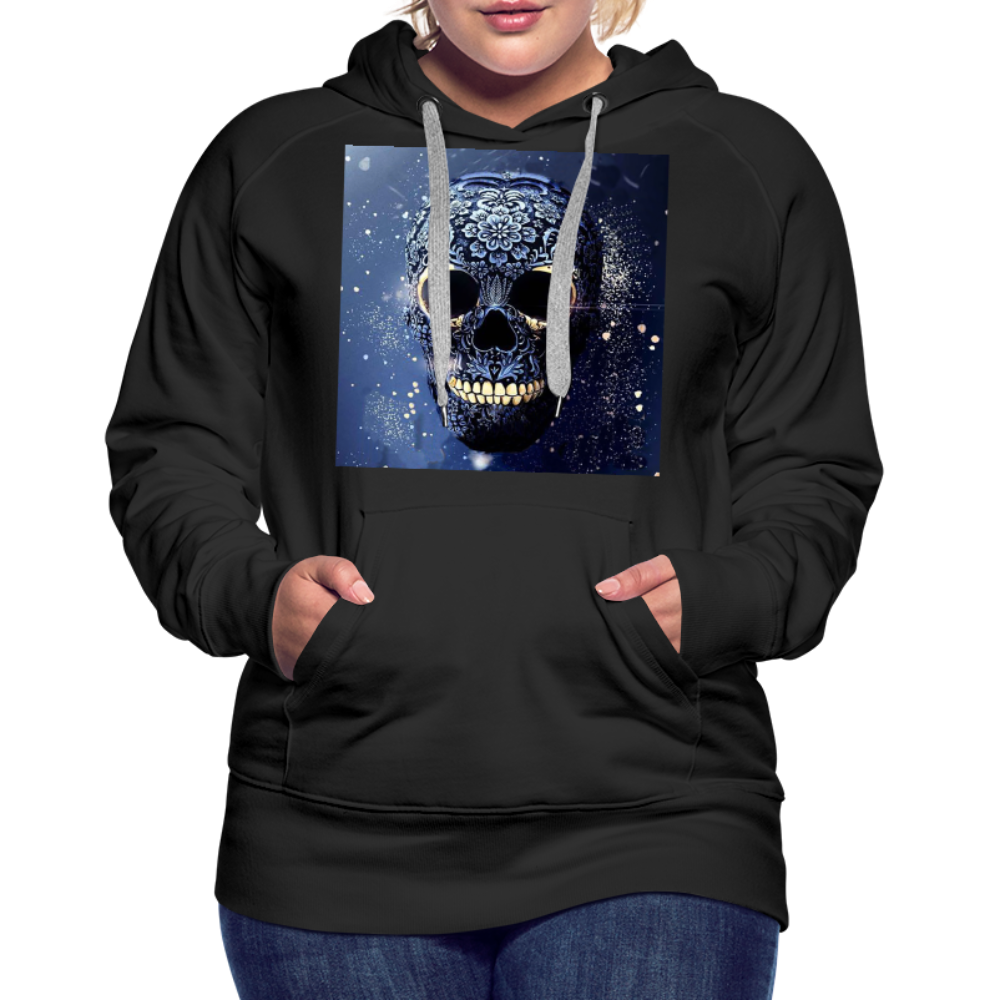 Kapuzenpullover Sweatjacke Sweatshirt Hoodie Pulli Basic Damen Kapuze - Schwarz