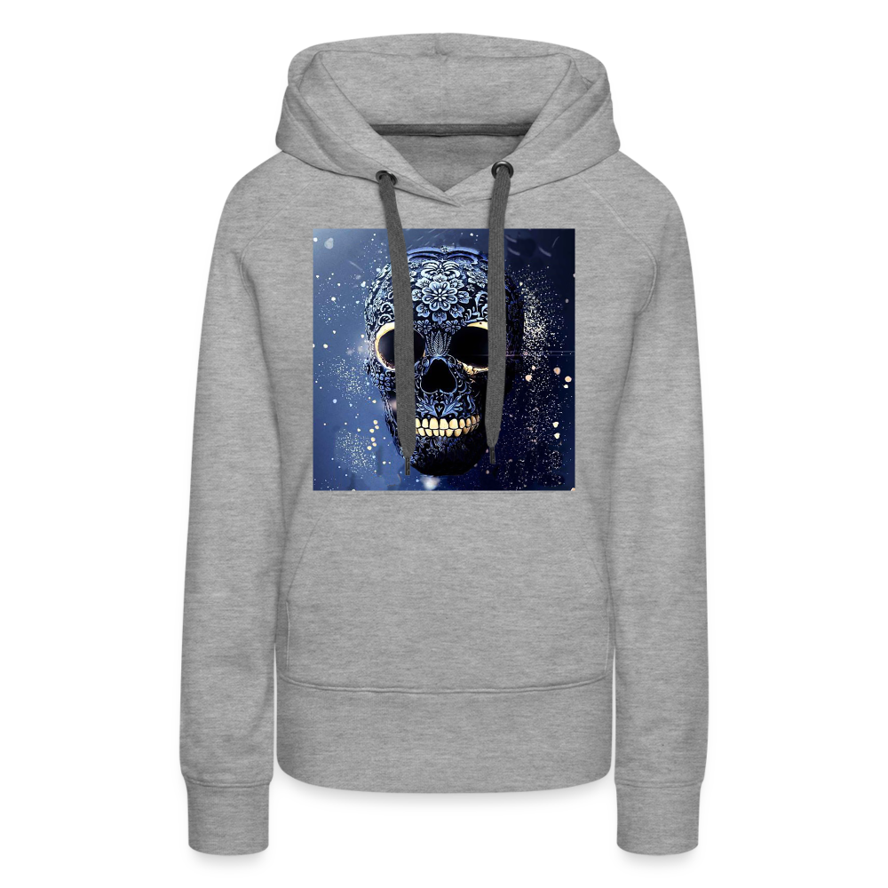 Kapuzenpullover Sweatjacke Sweatshirt Hoodie Pulli Basic Damen Kapuze - Grau meliert