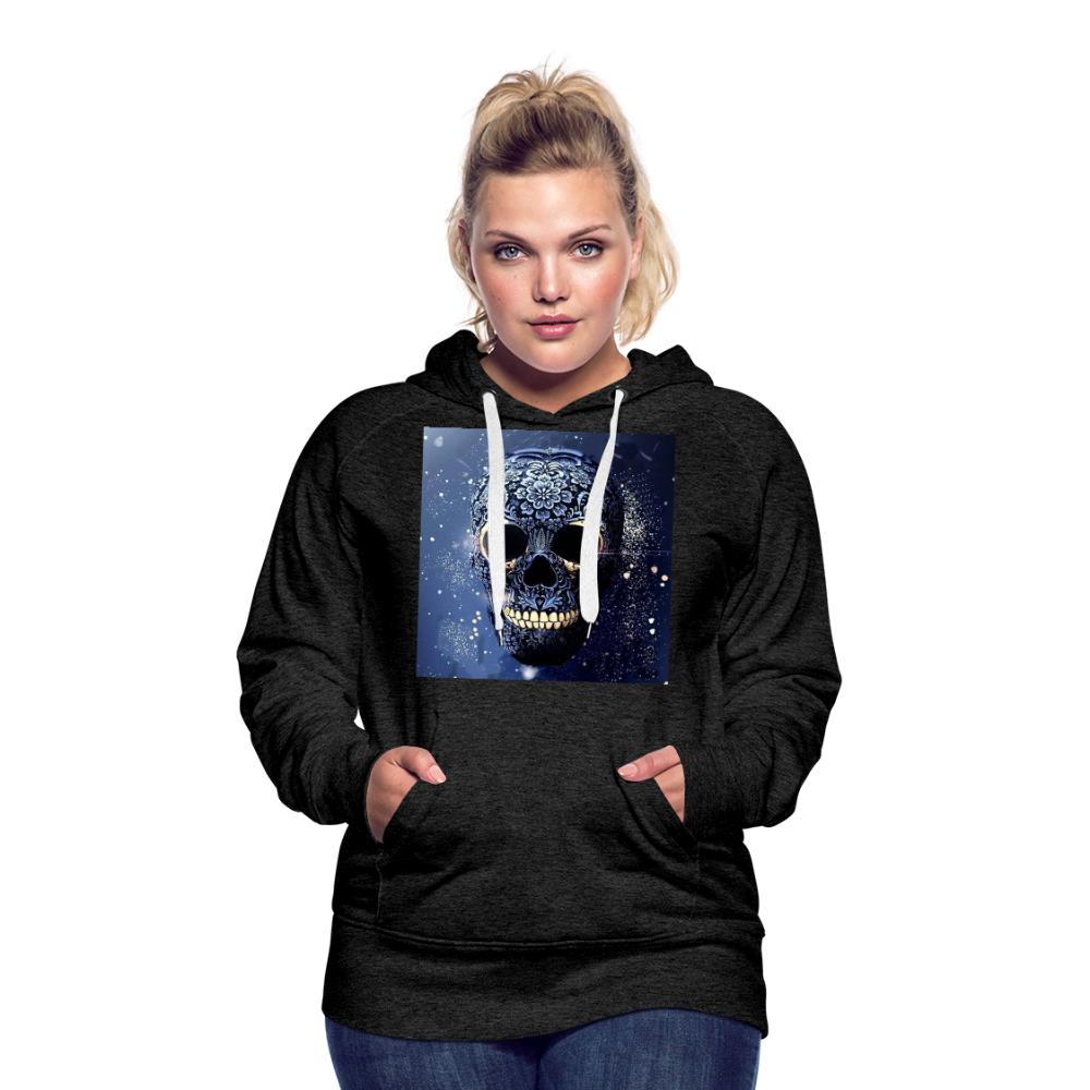 Kapuzenpullover Sweatjacke Sweatshirt Hoodie Pulli Basic Damen Kapuze - Anthrazit