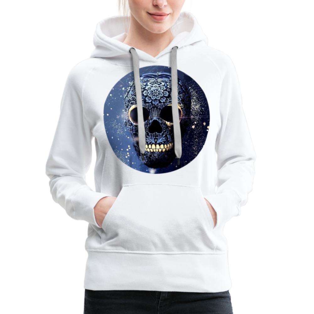 Kapuzenpullover Sweatjacke Sweatshirt Hoodie Pulli Basic Damen Kapuze Frauen - weiß