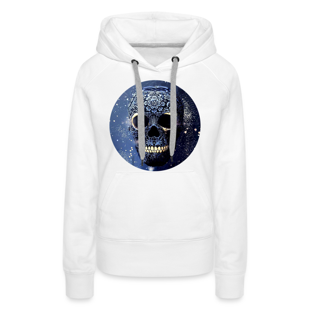 Kapuzenpullover Sweatjacke Sweatshirt Hoodie Pulli Basic Damen Kapuze Frauen - weiß