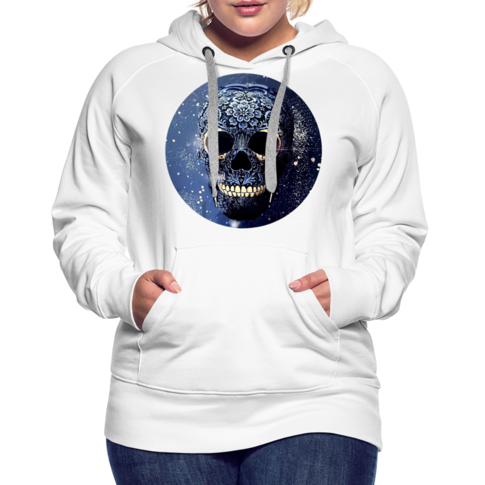 Kapuzenpullover Sweatjacke Sweatshirt Hoodie Pulli Basic Damen Kapuze Frauen - weiß