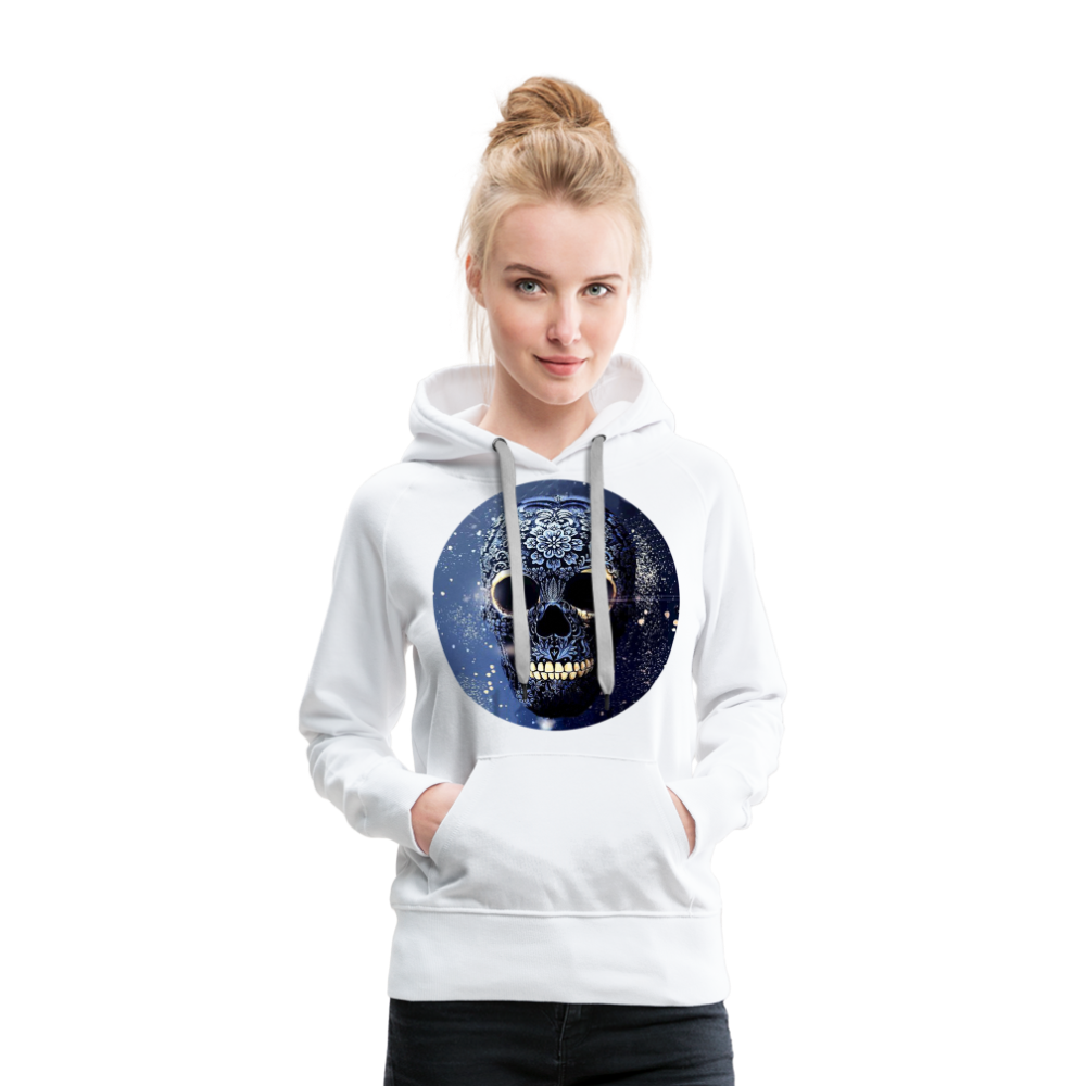 Kapuzenpullover Sweatjacke Sweatshirt Hoodie Pulli Basic Damen Kapuze Frauen - weiß