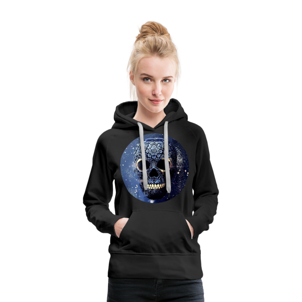 Kapuzenpullover Sweatjacke Sweatshirt Hoodie Pulli Basic Damen Kapuze Frauen - Schwarz