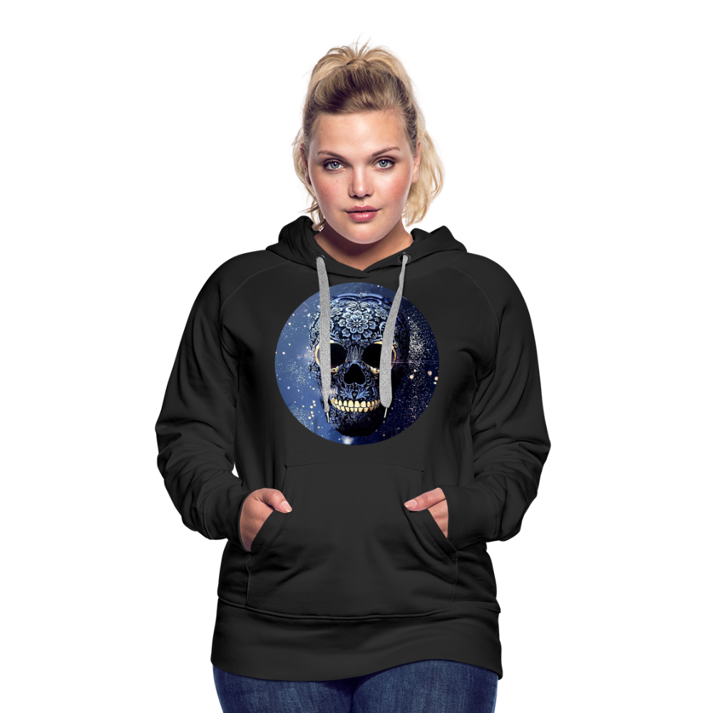 Kapuzenpullover Sweatjacke Sweatshirt Hoodie Pulli Basic Damen Kapuze Frauen - Schwarz