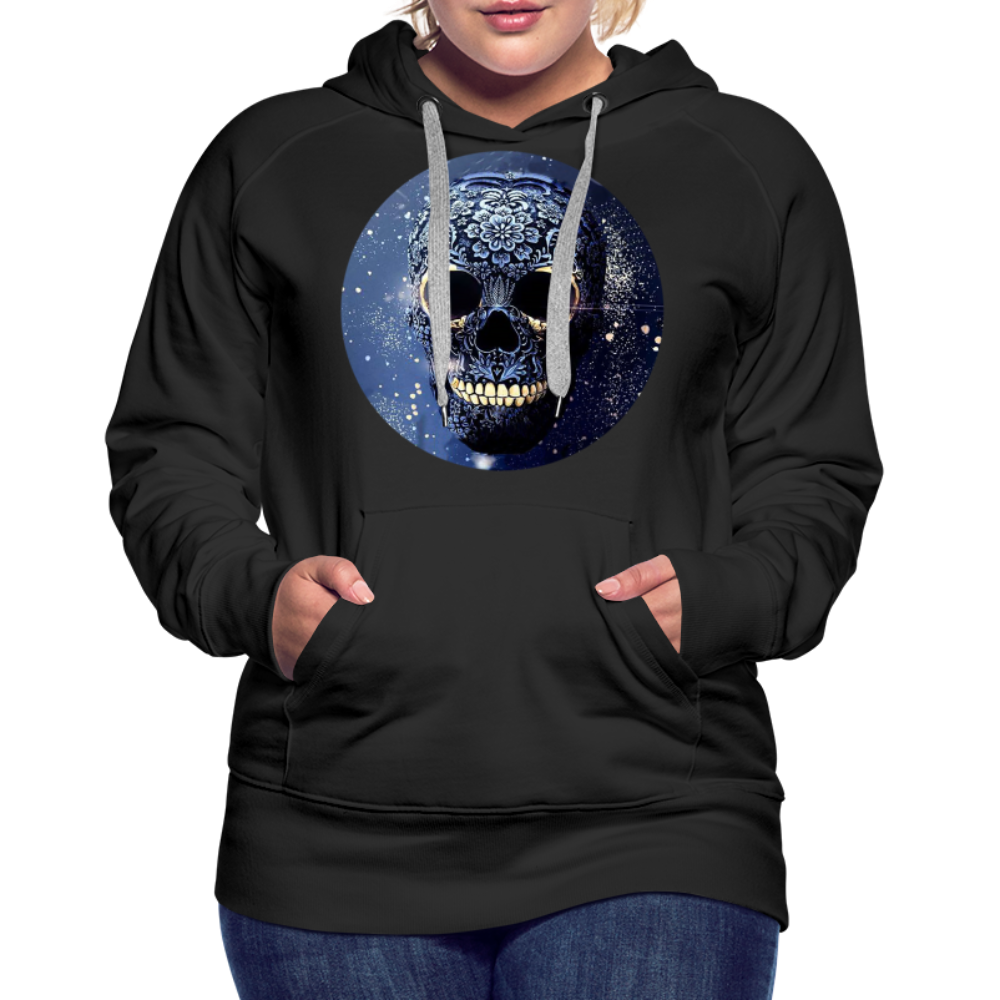 Kapuzenpullover Sweatjacke Sweatshirt Hoodie Pulli Basic Damen Kapuze Frauen - Schwarz
