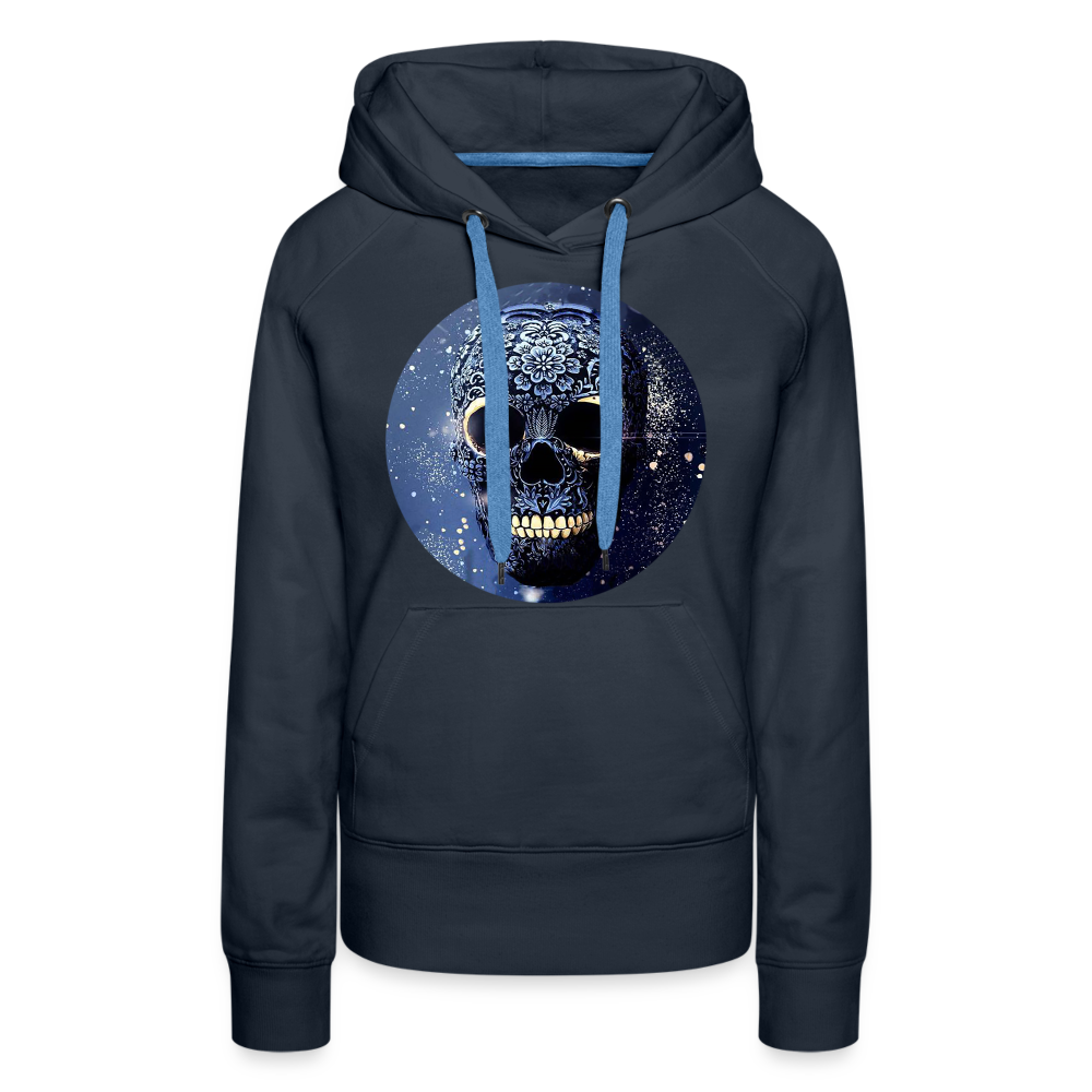 Kapuzenpullover Sweatjacke Sweatshirt Hoodie Pulli Basic Damen Kapuze Frauen - Navy
