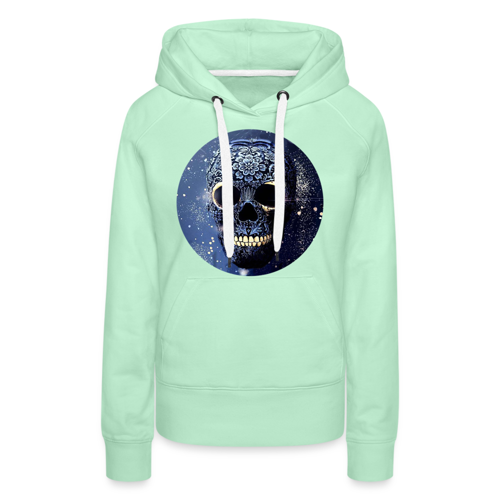 Kapuzenpullover Sweatjacke Sweatshirt Hoodie Pulli Basic Damen Kapuze Frauen - helles Mintgrün