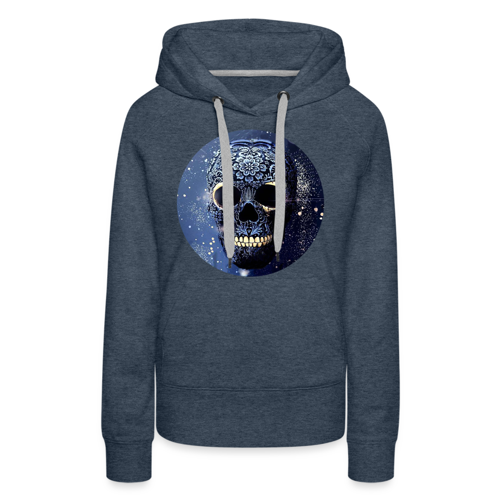 Kapuzenpullover Sweatjacke Sweatshirt Hoodie Pulli Basic Damen Kapuze Frauen - Jeansblau