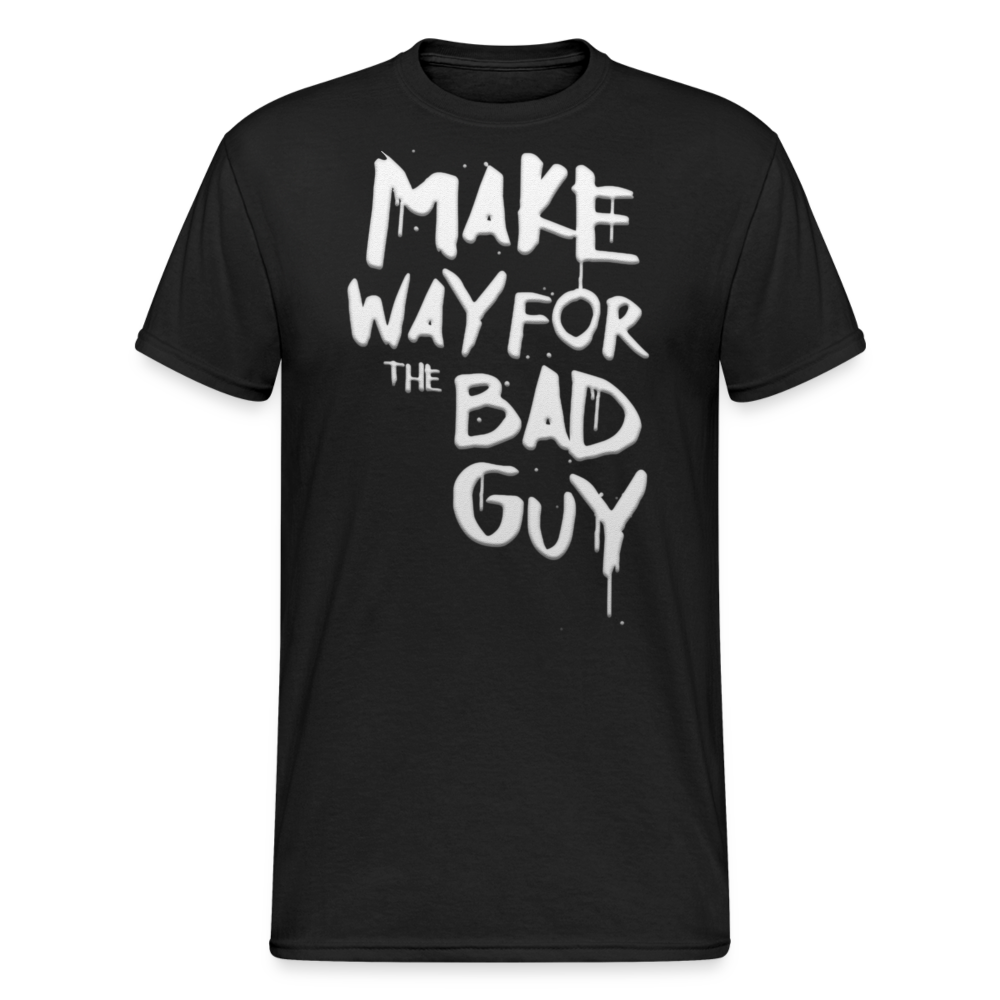Herren MAKE WAY T-Shirt Rundhals Unisex Streetwear 100% Baumwolle - Schwarz
