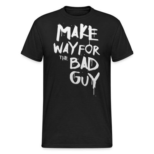 Herren MAKE WAY T-Shirt Rundhals Unisex Streetwear 100% Baumwolle - Schwarz