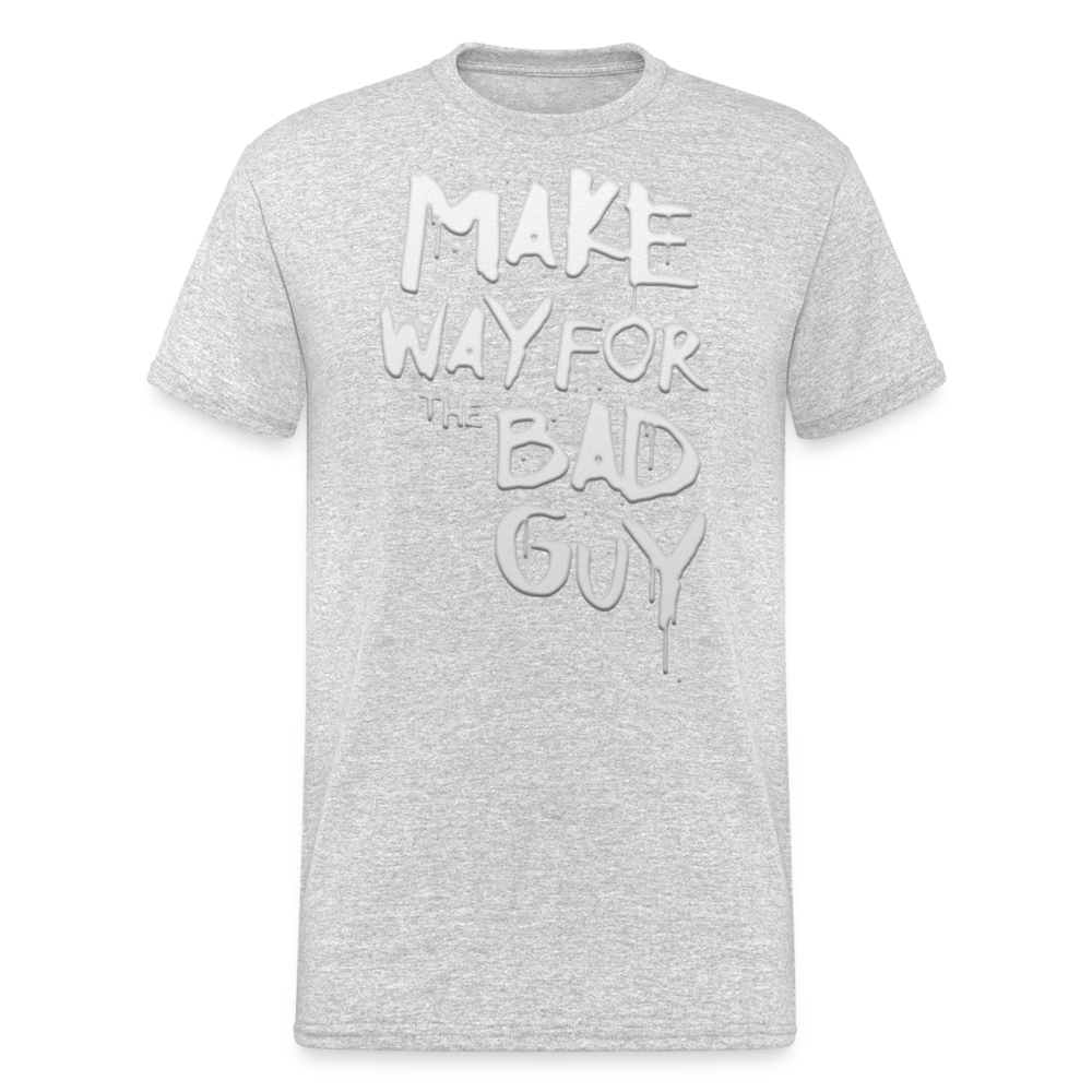 Herren MAKE WAY T-Shirt Rundhals Unisex Streetwear 100% Baumwolle - Grau meliert