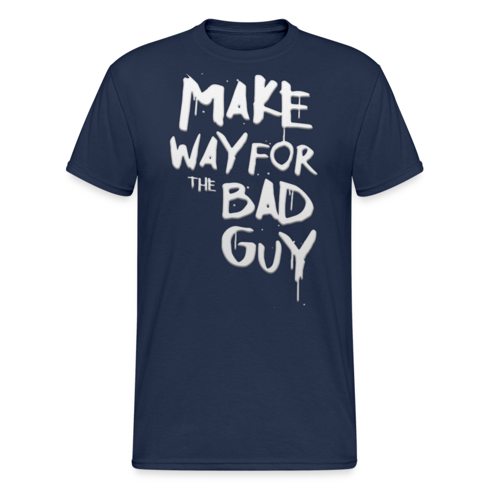 Herren MAKE WAY T-Shirt Rundhals Unisex Streetwear 100% Baumwolle - Navy