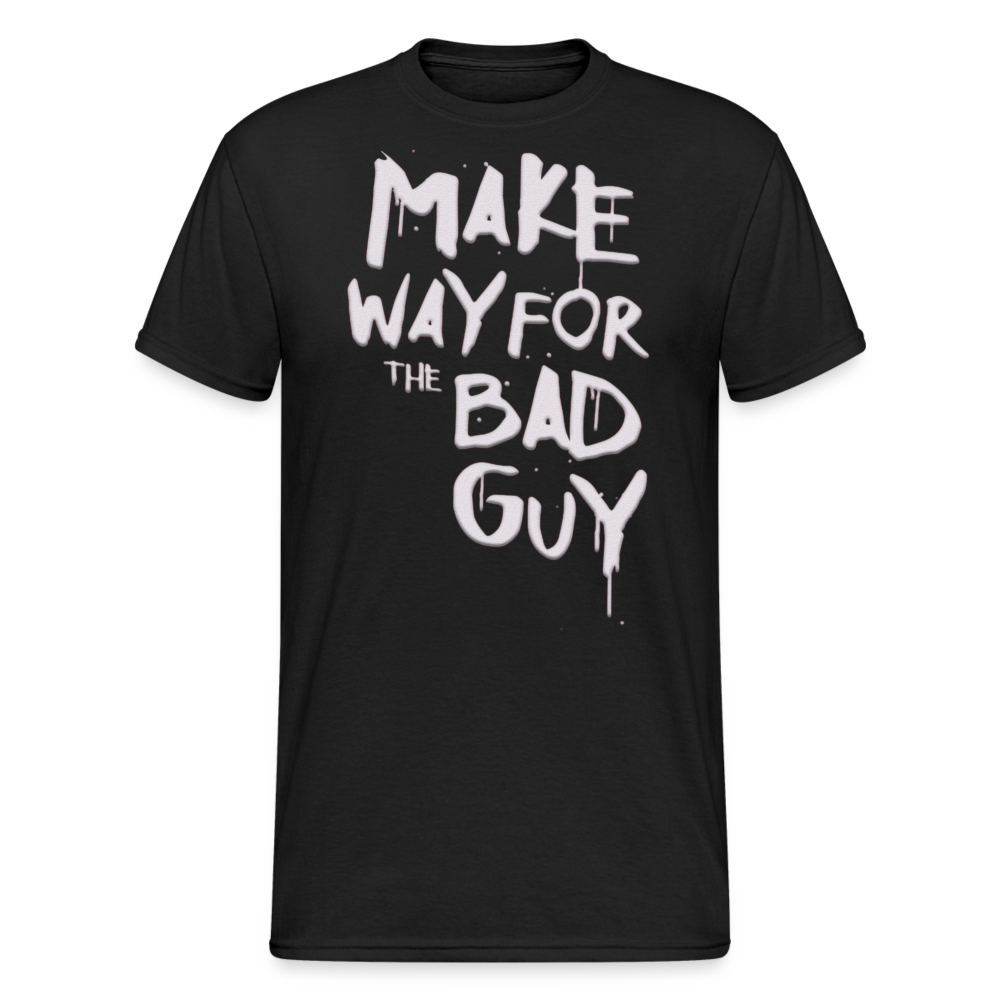 Herren MAKE WAY FOR T-Shirt Rundhals Unisex Streetwear 100% Baumwolle - Schwarz