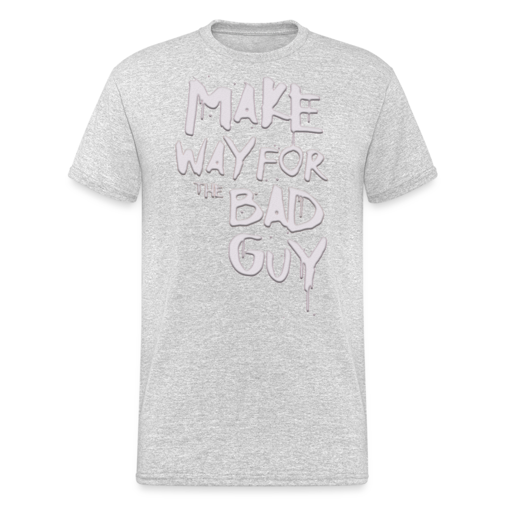 Herren MAKE WAY FOR T-Shirt Rundhals Unisex Streetwear 100% Baumwolle - Grau meliert